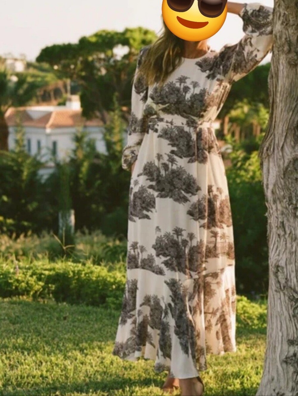 TUCKERNUCK x INDIA HICKS Toile Hibiscus Hill Size Large Maxi Dress Lined‎ NWT